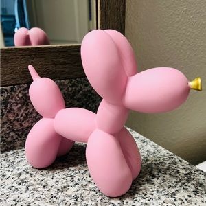 Pink Balloon Dog Sculpture
